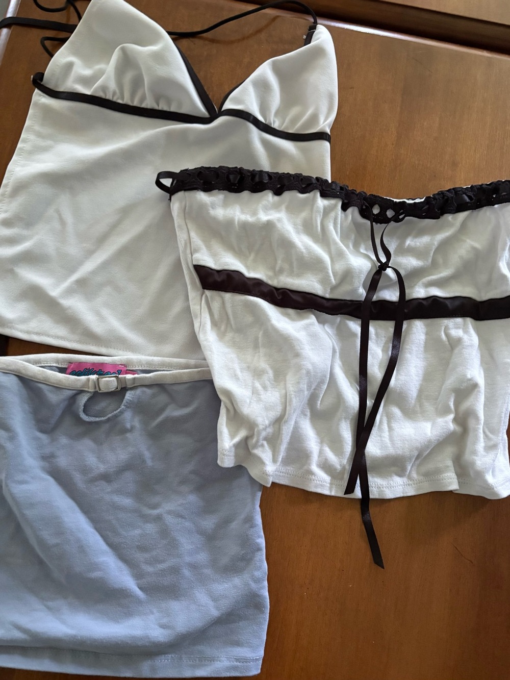 Cropped top set smalls and a medium
